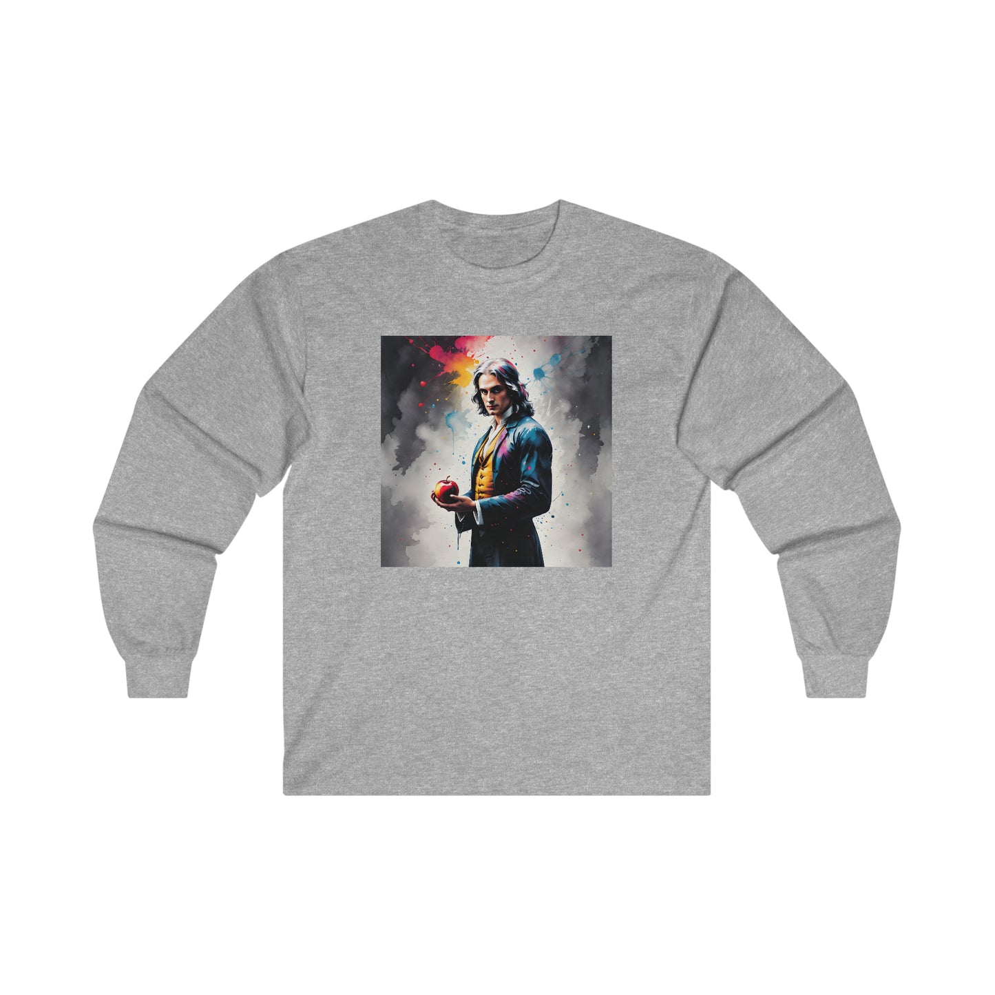 "The law of Newton" Single Print Ultra Cotton Long Sleeve Tee