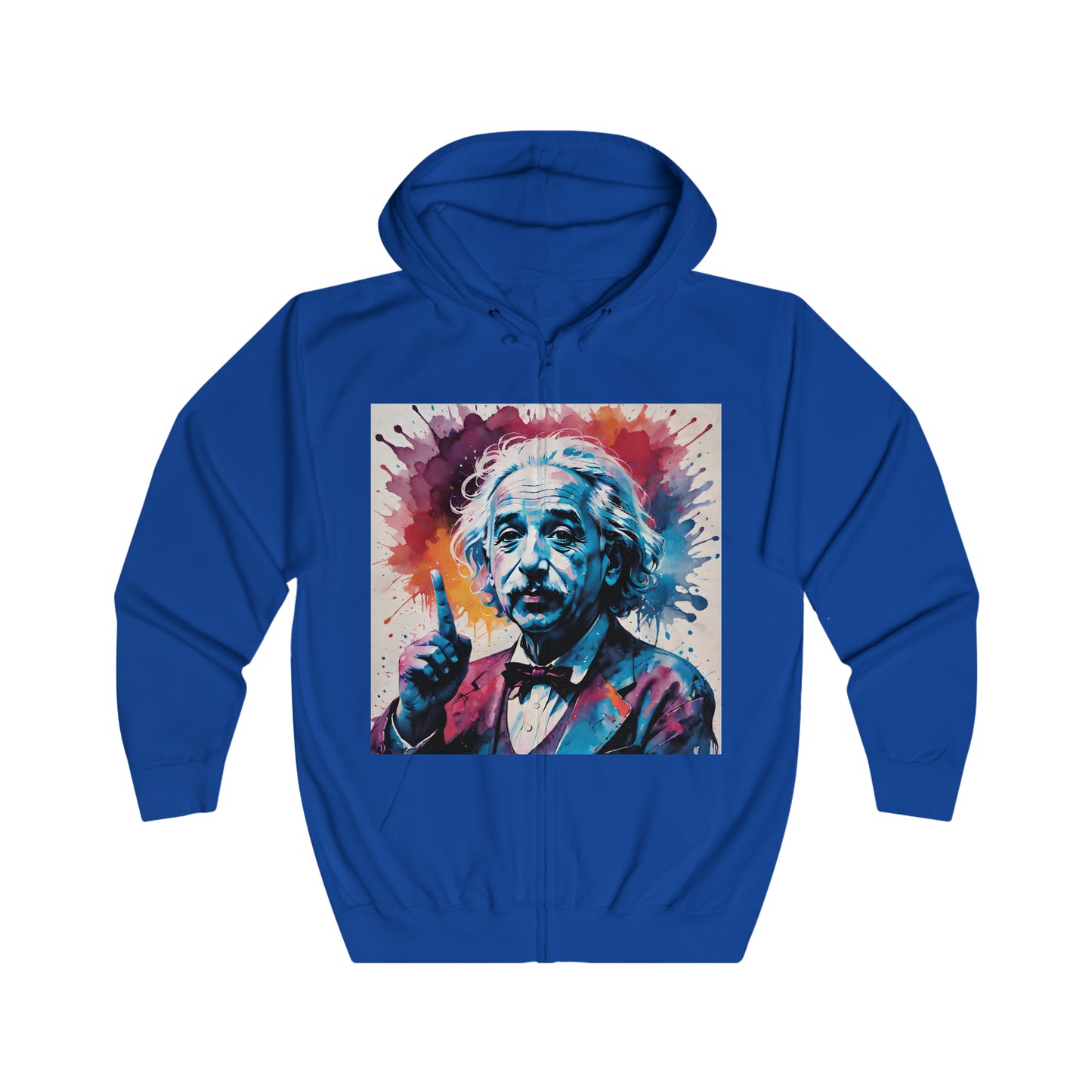 "The theory of everything" Single Print Unisex Full Zip Hoodie