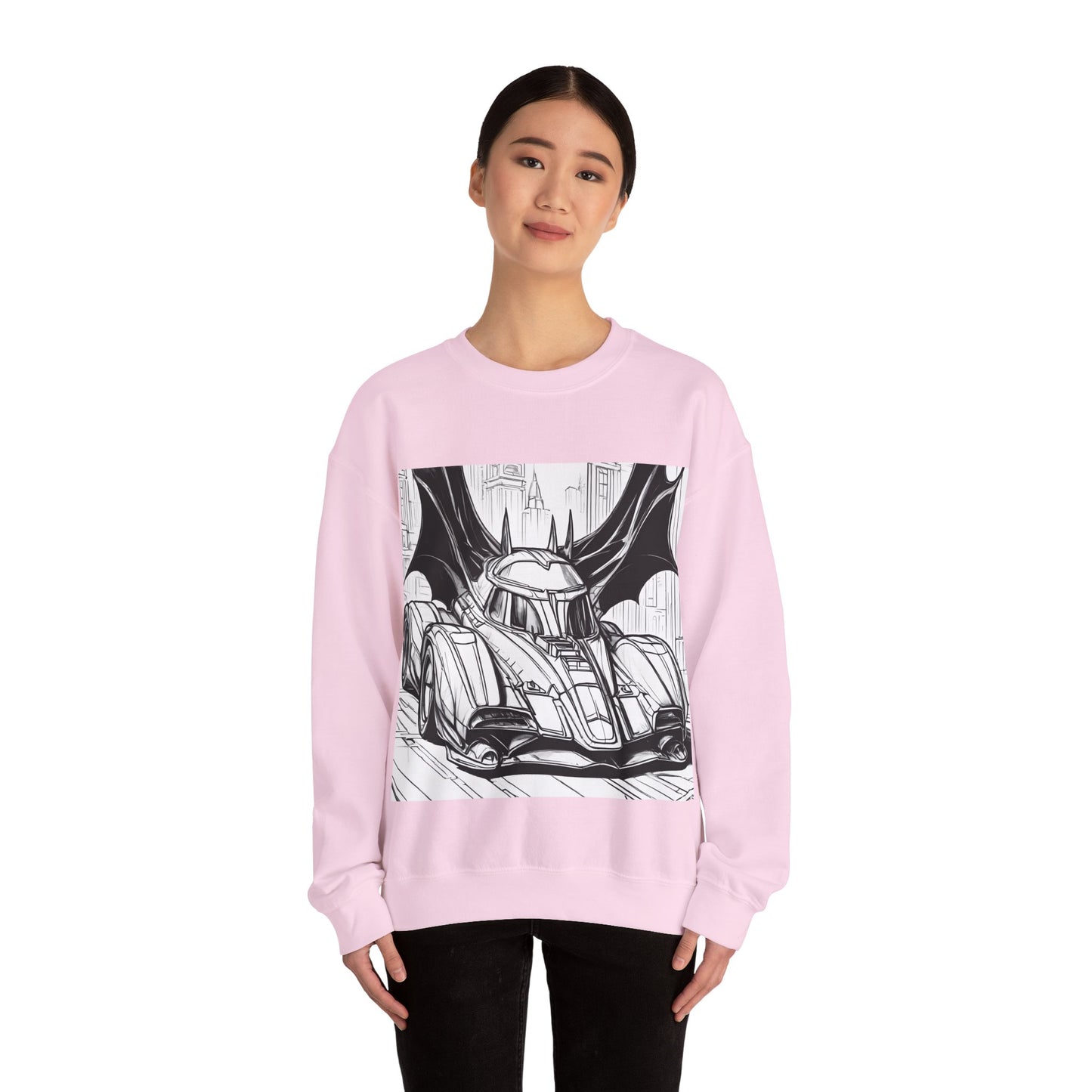 "Automobiliá de Chiroptera" Single Print Unisex Heavy Blend™ Crewneck Sweatshirt