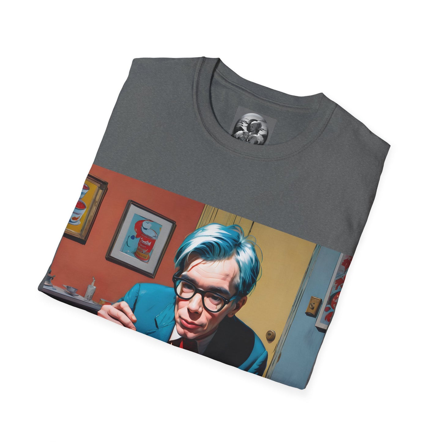 "Warhol: the abstract legend" Single Print Unisex Softstyle T-Shirt