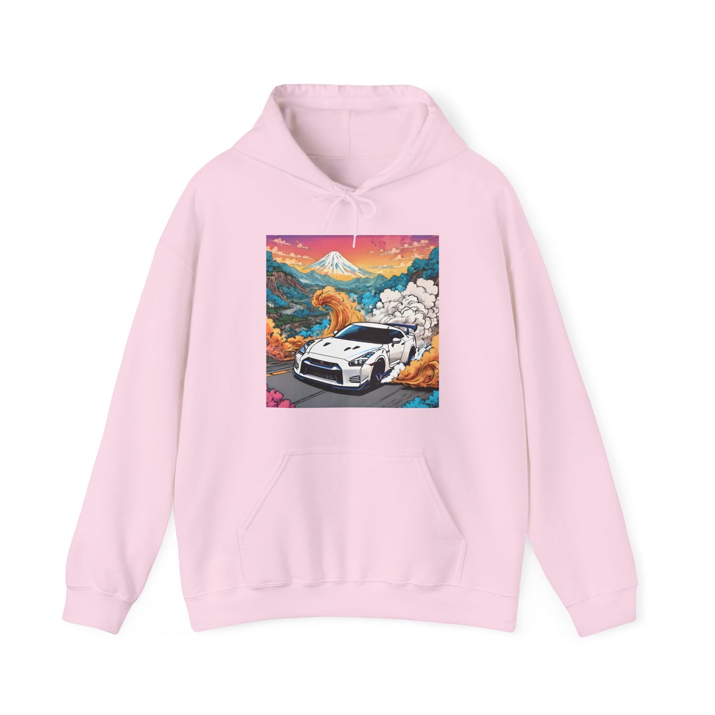 " Go, Go, Go Racing !!!!!!" Double Print Unisex Heavy Blend™ Hooded Sweatshirt