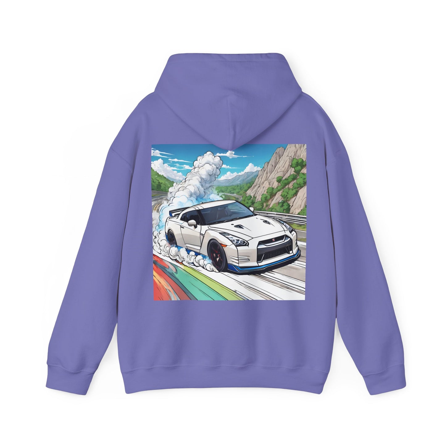 " Go, Go, Go Racing !!!!!!" Double Print Unisex Heavy Blend™ Hooded Sweatshirt