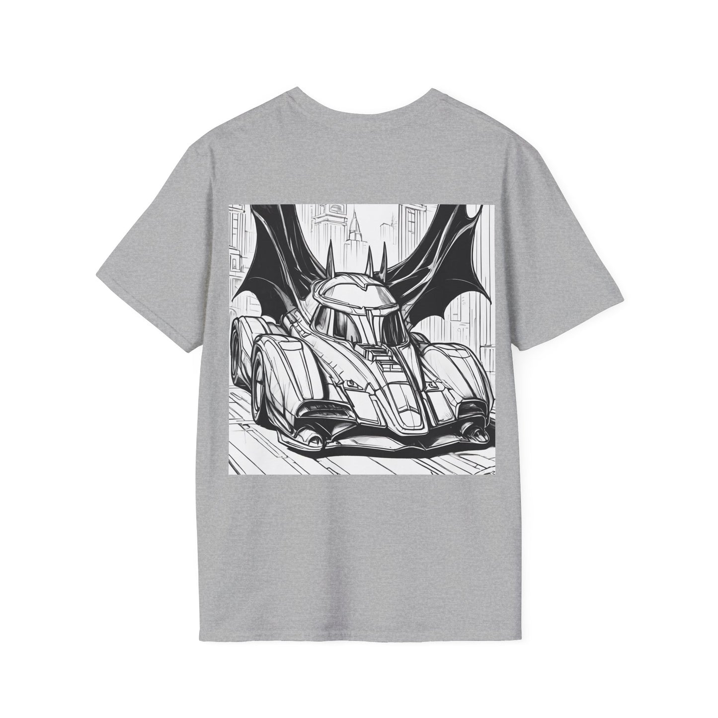 "Automobiliá de Chiroptera" Double Print Unisex Softstyle T-Shirt