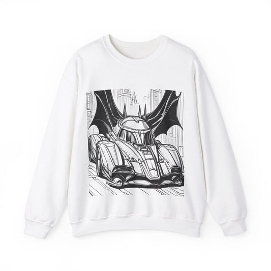 "Automobiliá de Chiroptera" Single Print Unisex Heavy Blend™ Crewneck Sweatshirt