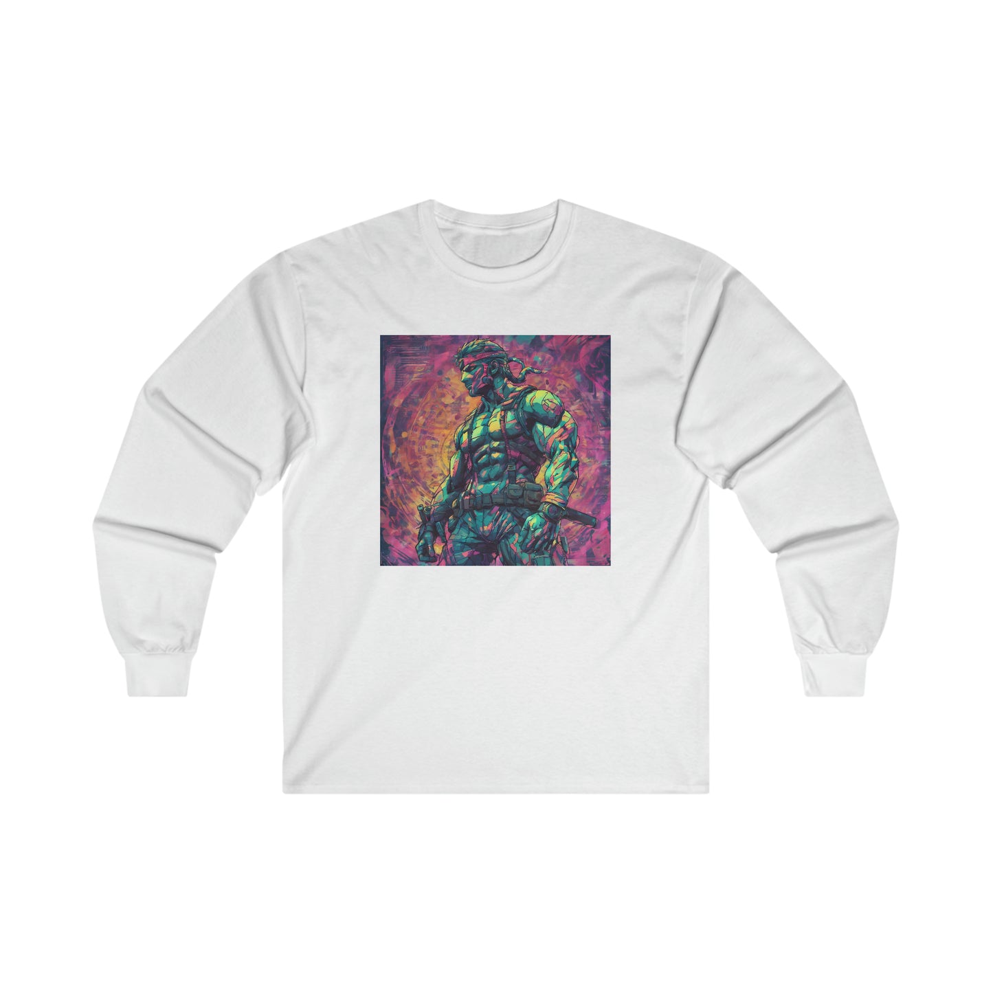 "Big Boss Snake" Single Print Ultra Cotton Long Sleeve Tee