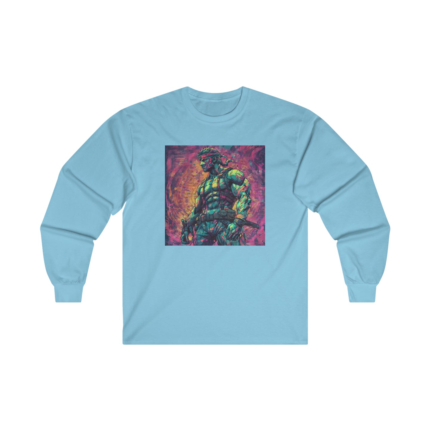 "Big Boss Snake" Single Print Ultra Cotton Long Sleeve Tee