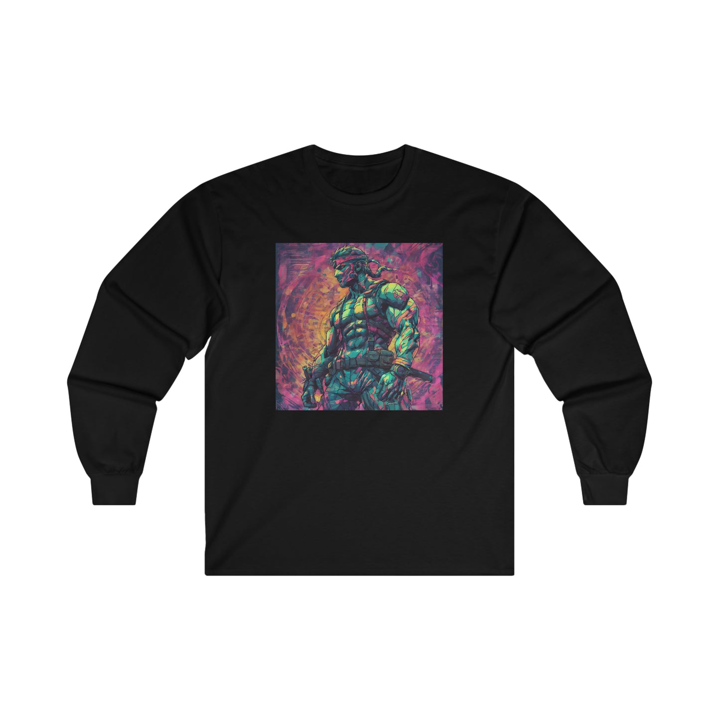 "Big Boss Snake" Single Print Ultra Cotton Long Sleeve Tee