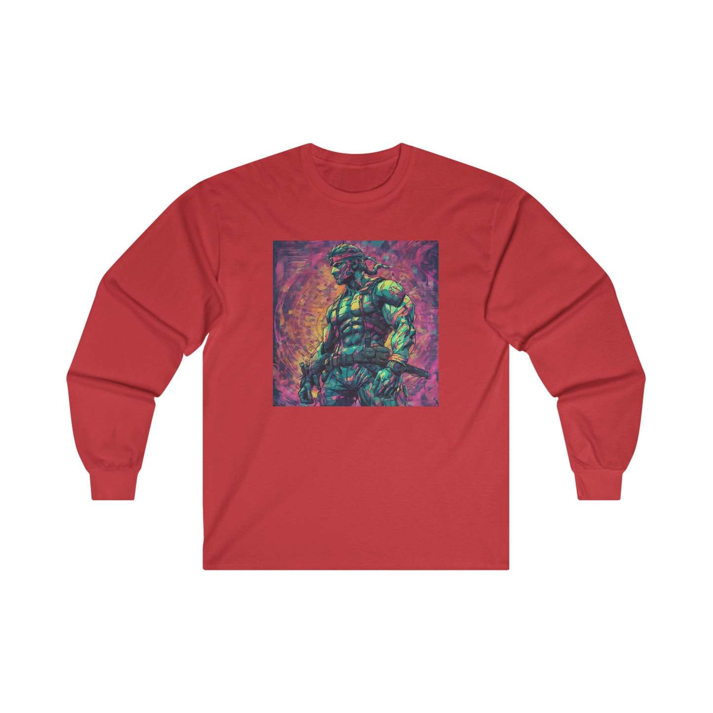 "Big Boss Snake" Single Print Ultra Cotton Long Sleeve Tee