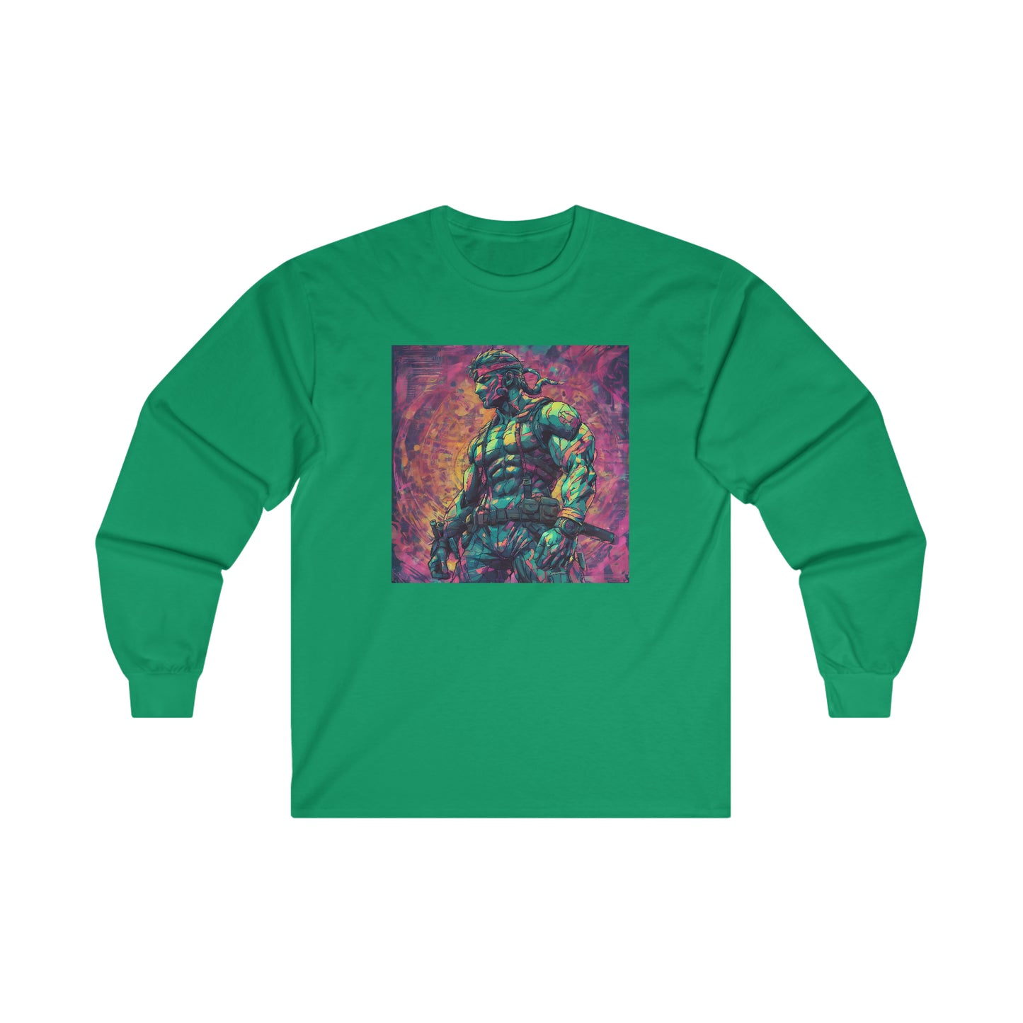 "Big Boss Snake" Single Print Ultra Cotton Long Sleeve Tee