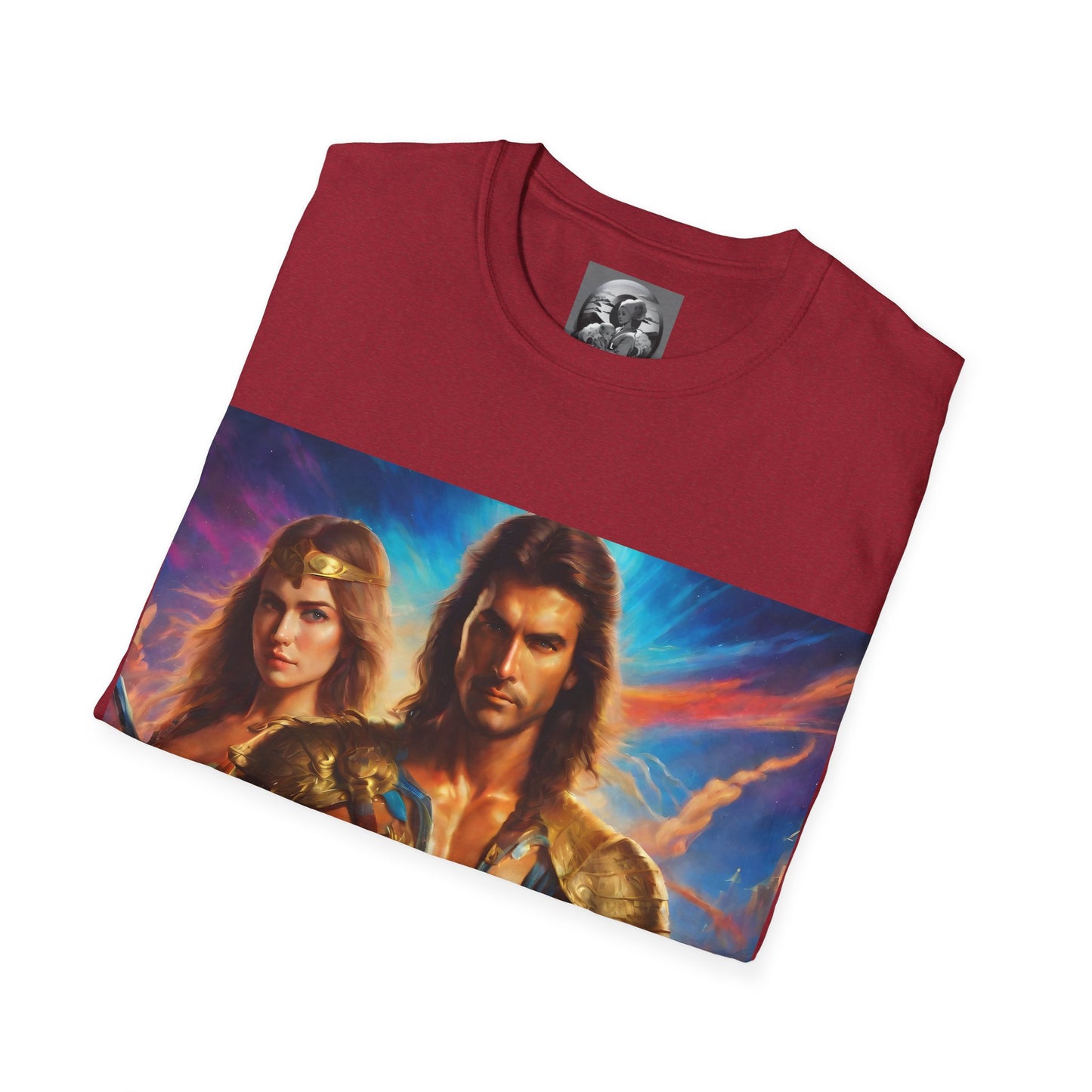 "80s medieval fantasy" Single Print Unisex Softstyle T-Shirt