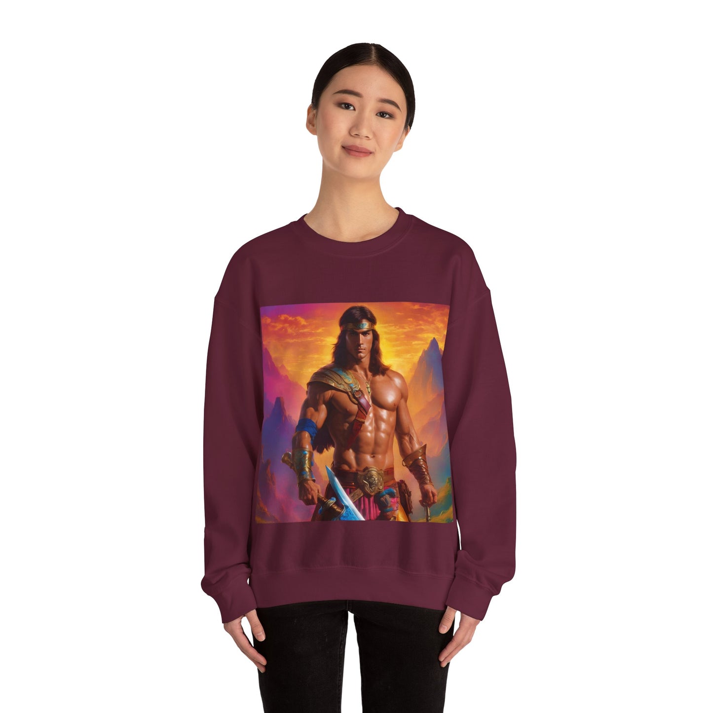 " Retro medical fantasy" Single Print Unisex Heavy Blend™ Crewneck Sweatshirt