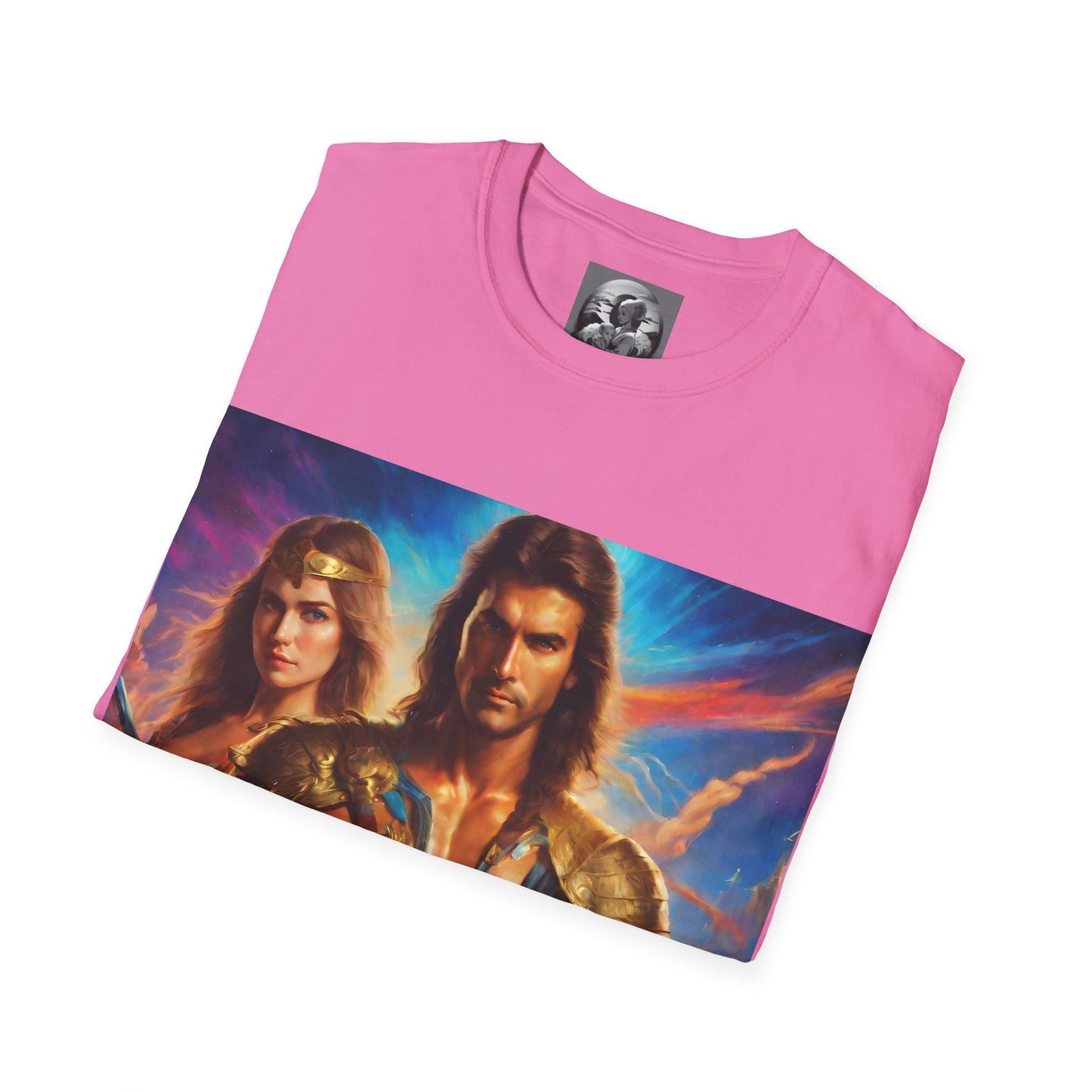 "80s medieval fantasy" Single Print Unisex Softstyle T-Shirt