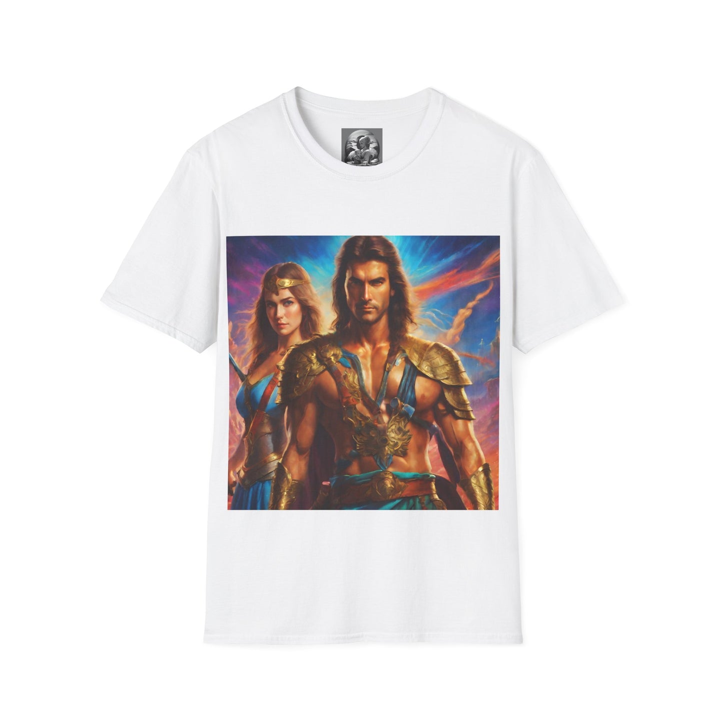 "80s medieval fantasy" Single Print Unisex Softstyle T-Shirt