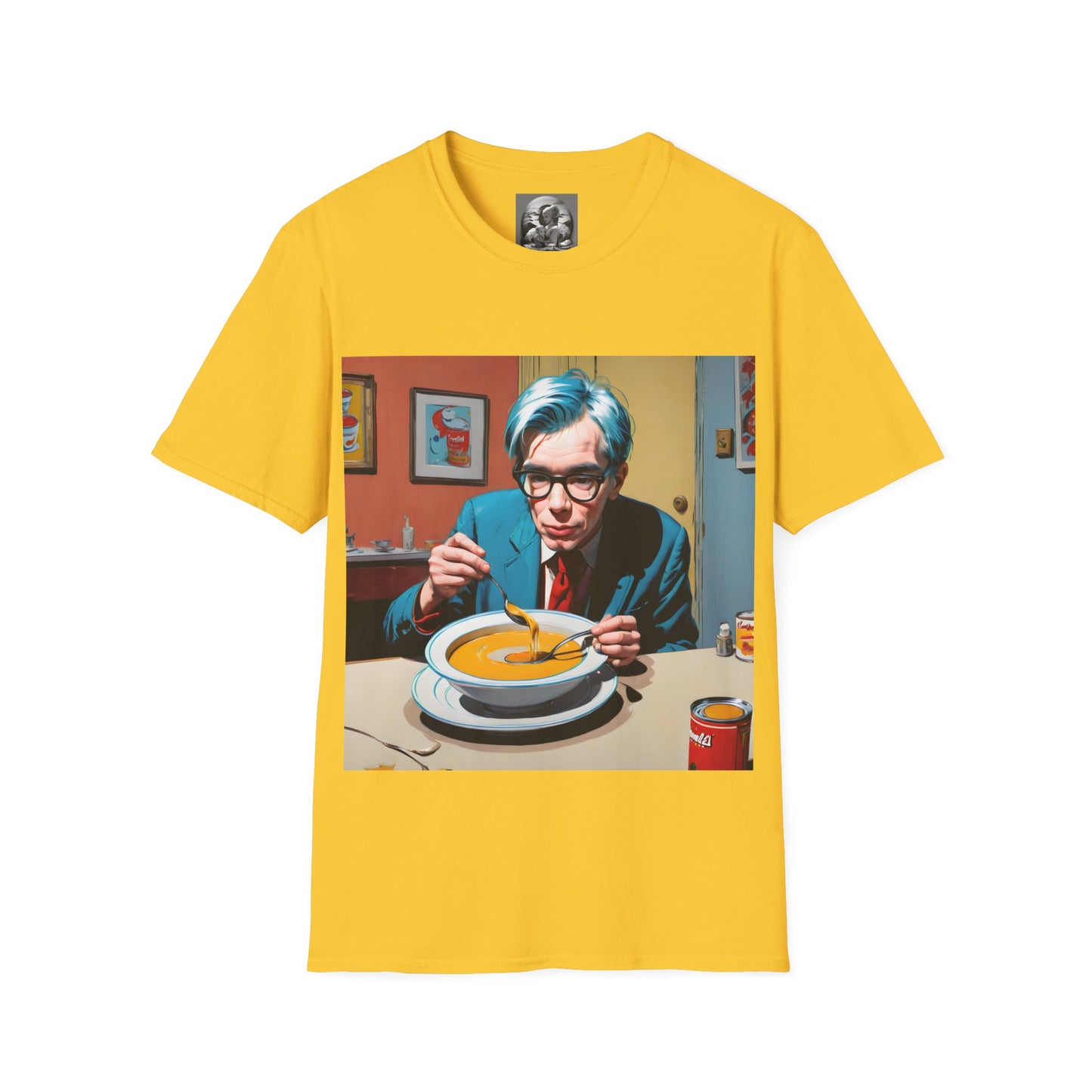 "Warhol: the abstract legend" Single Print Unisex Softstyle T-Shirt