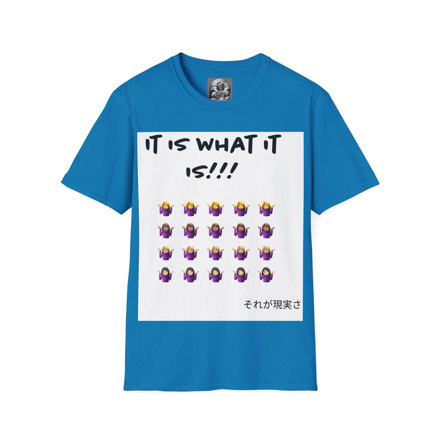 "It is what it is female" Single PrintUnisex Softstyle T-Shirt