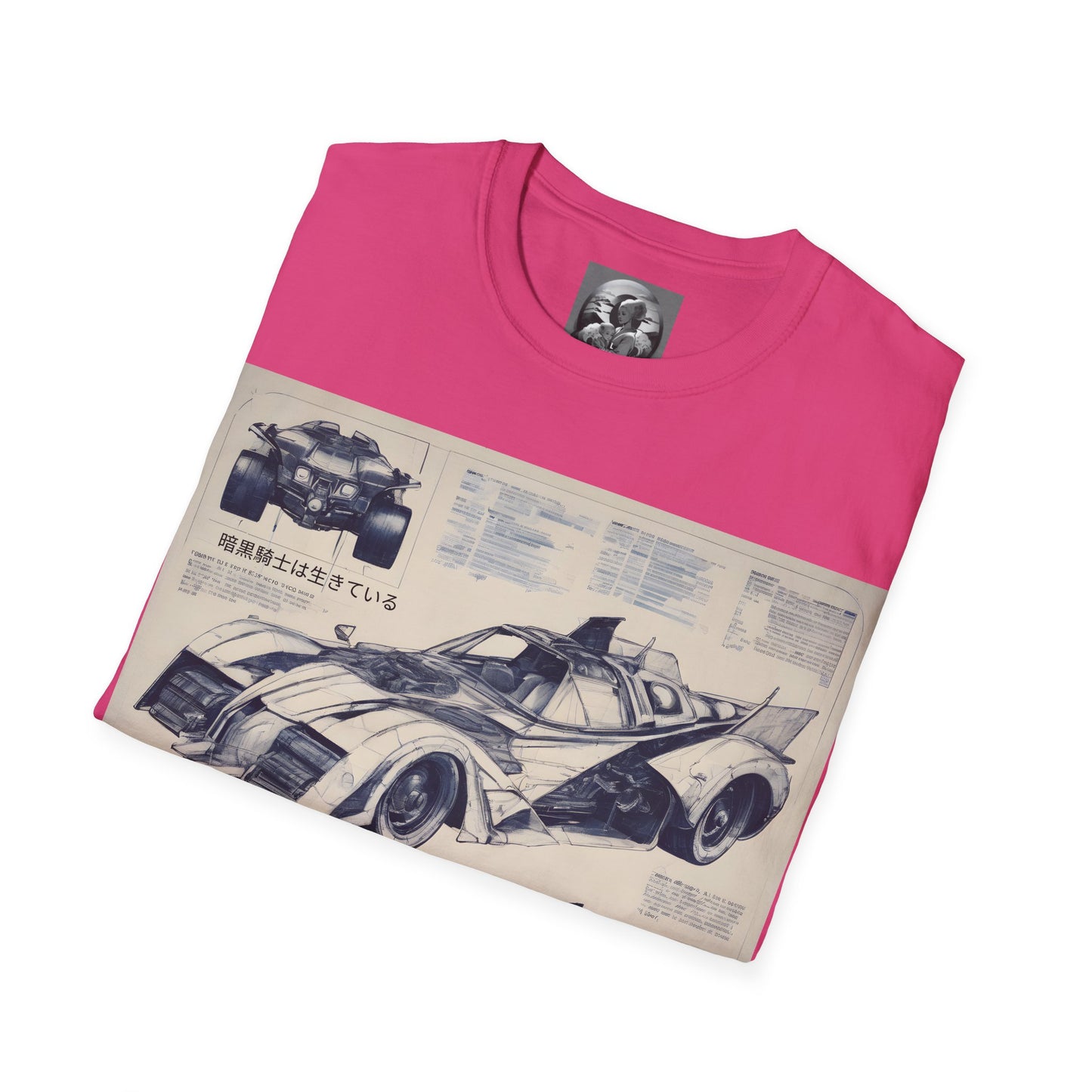 "Automobiliá de Chiroptera" Double Print Unisex Softstyle T-Shirt