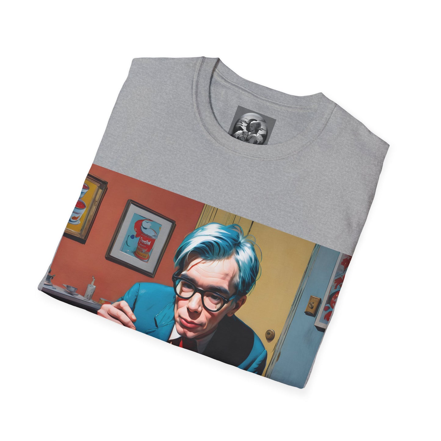 "Warhol: the abstract legend" Single Print Unisex Softstyle T-Shirt