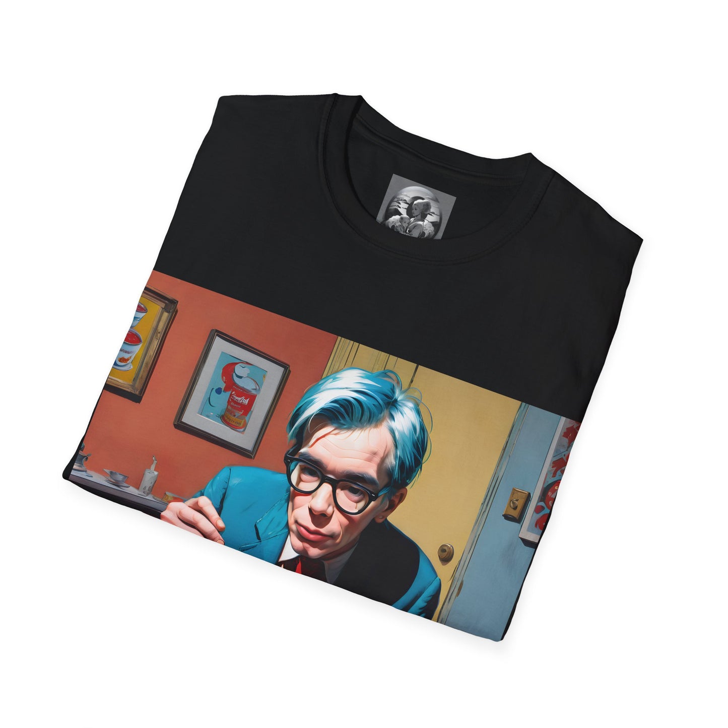 "Warhol: the abstract legend" Single Print Unisex Softstyle T-Shirt