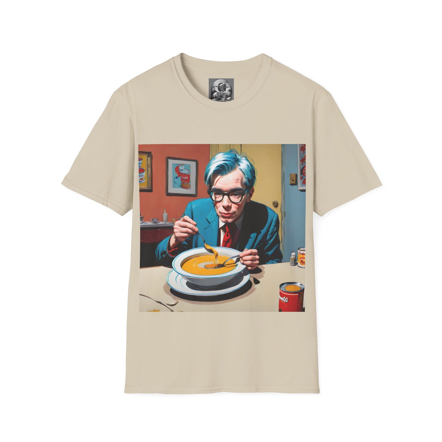 "Warhol: the abstract legend" Single Print Unisex Softstyle T-Shirt