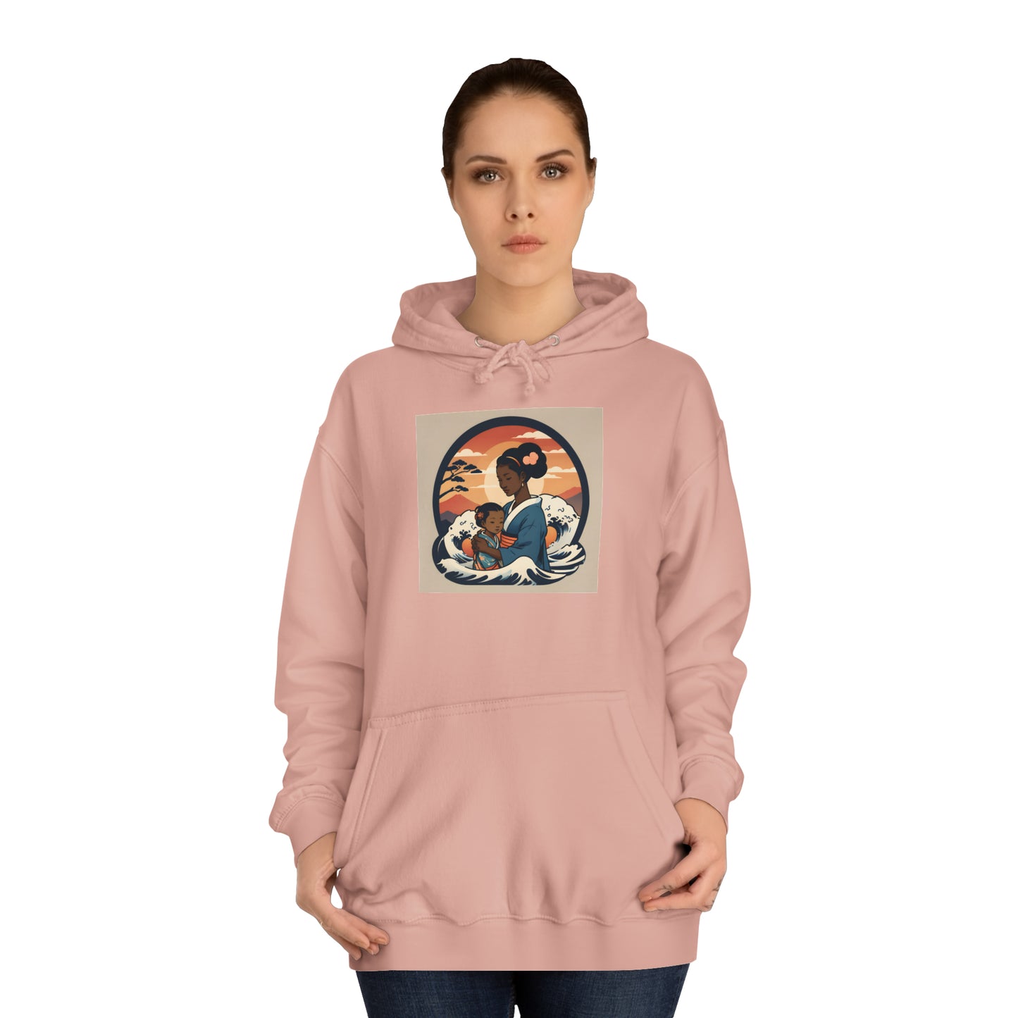 "Princess x Queen" Double Print Unisex College Hoodie