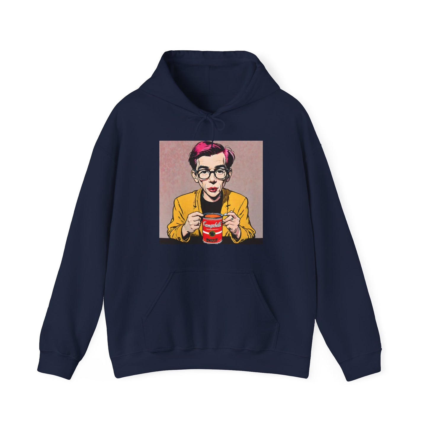 "Warhol: the abstract legend" Single Print Unisex Heavy Blend™ Hooded Sweatshirt