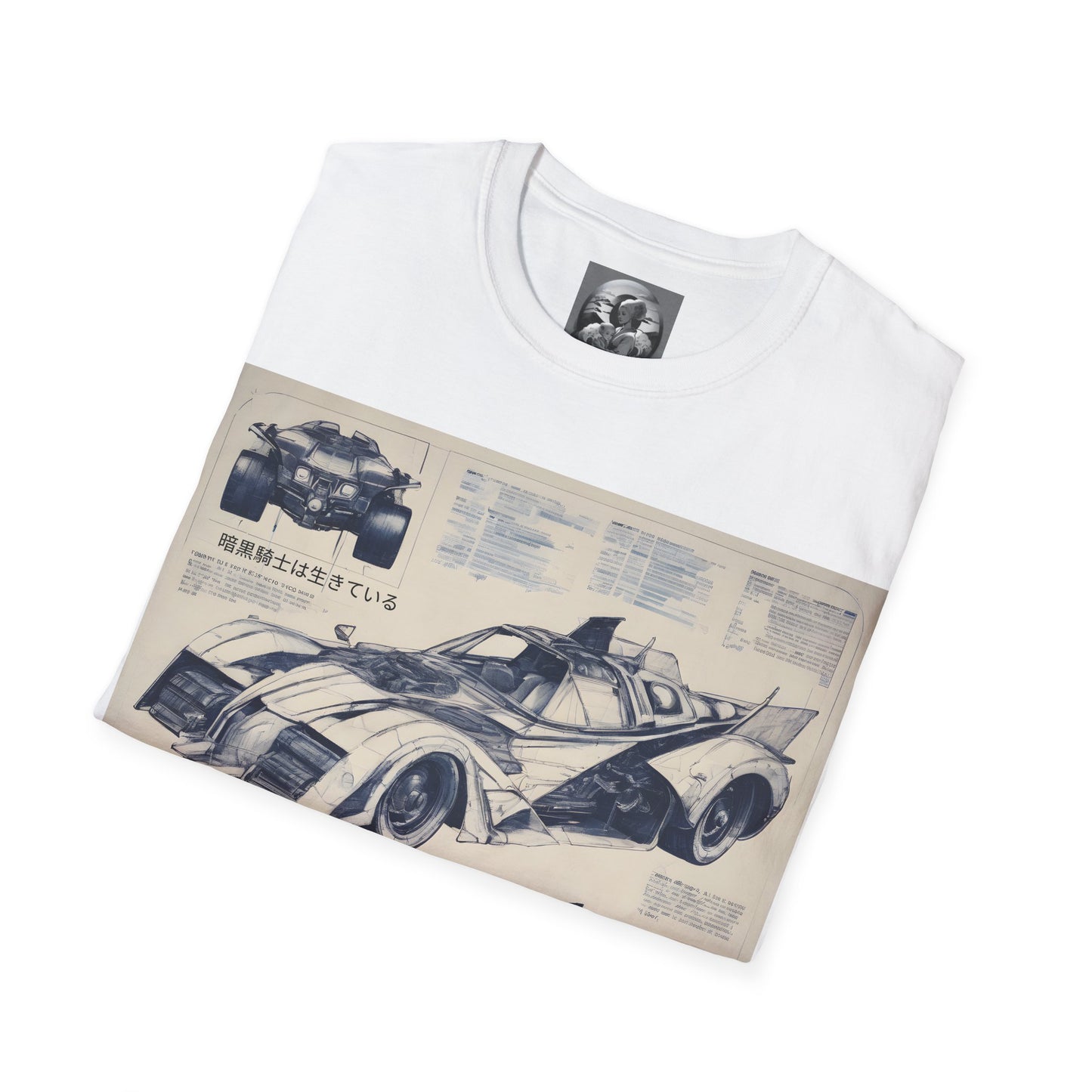 "Automobiliá de Chiroptera" Double Print Unisex Softstyle T-Shirt