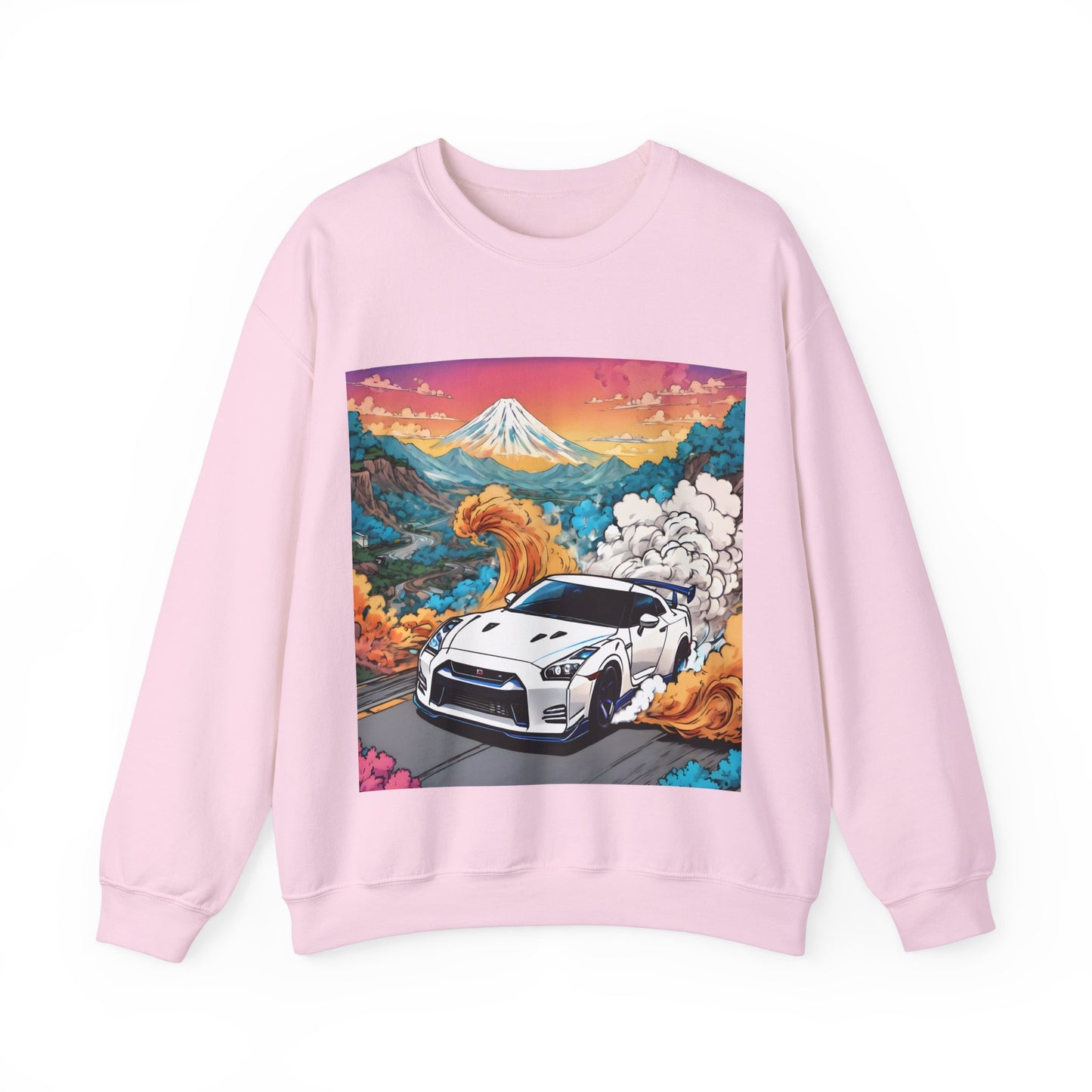 " Go, Go, Go Racing !!!!!!" Double Print Unisex Heavy Blend™ Crewneck Sweatshirt