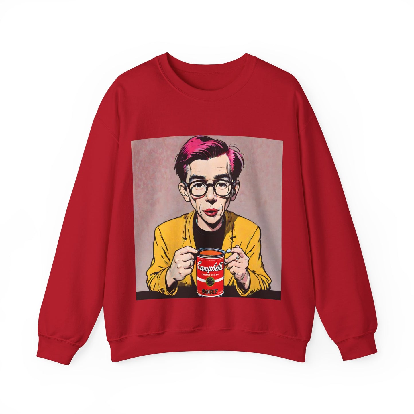 "Warhol: the abstract legend" Single Print Unisex Heavy Blend™ Crewneck Sweatshirt