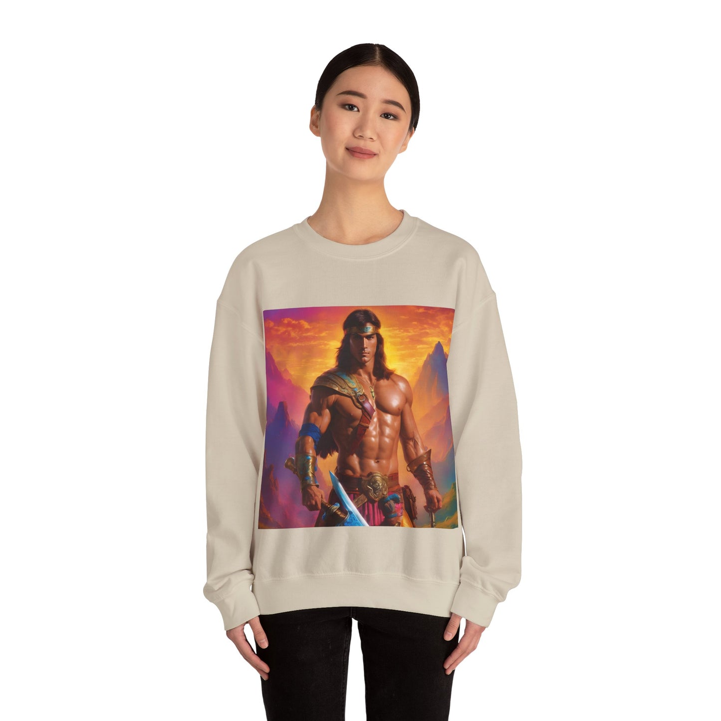 " Retro medical fantasy" Single Print Unisex Heavy Blend™ Crewneck Sweatshirt