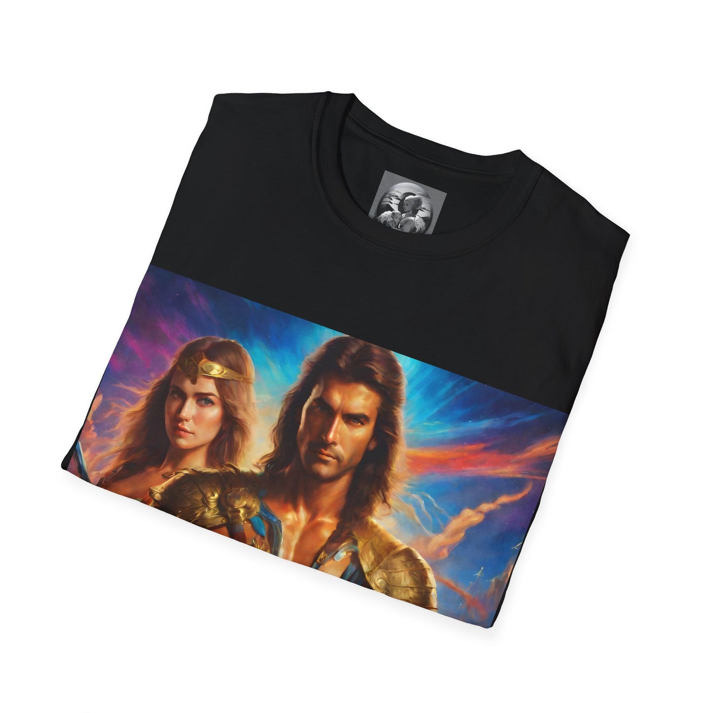 "80s medieval fantasy" Single Print Unisex Softstyle T-Shirt