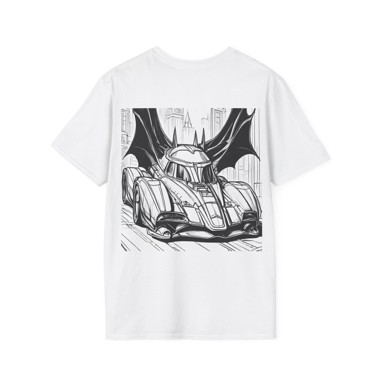 "Automobiliá de Chiroptera" Double Print Unisex Softstyle T-Shirt