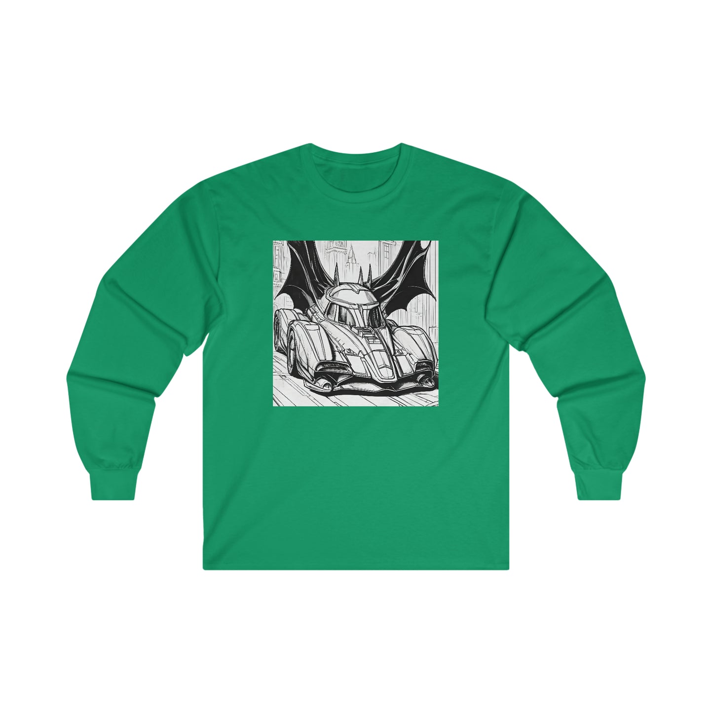 "Automobiliá de Chiroptera" Single Print Ultra Cotton Long Sleeve Tee