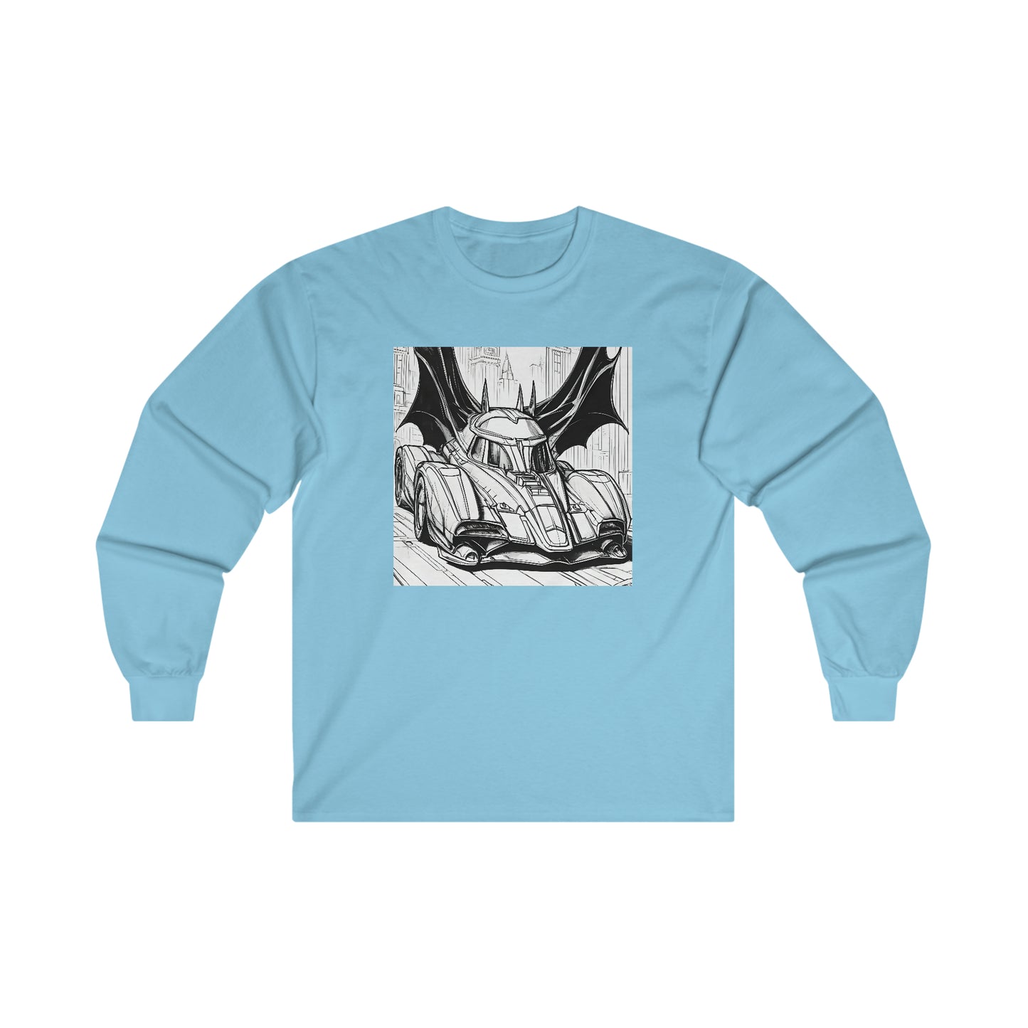 "Automobiliá de Chiroptera" Single Print Ultra Cotton Long Sleeve Tee