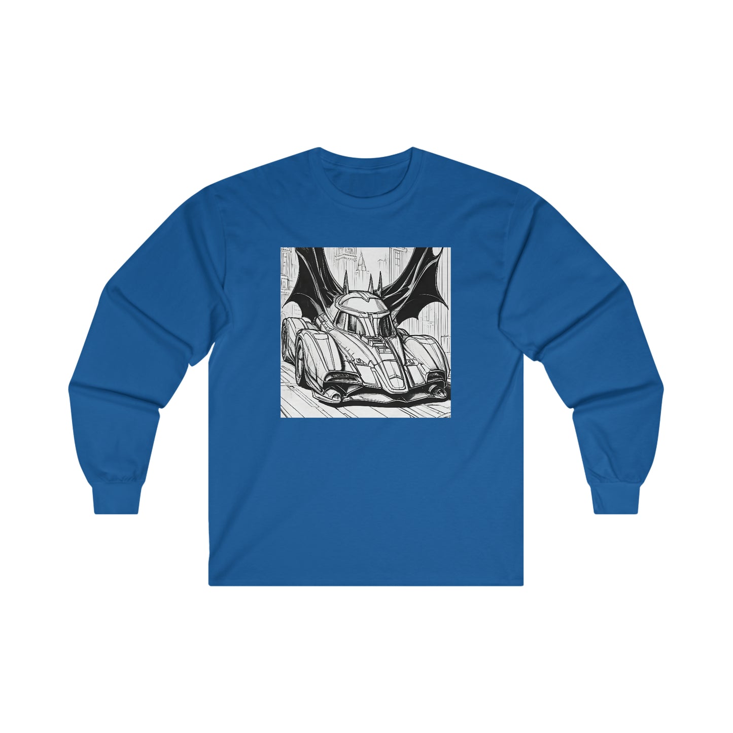 "Automobiliá de Chiroptera" Single Print Ultra Cotton Long Sleeve Tee