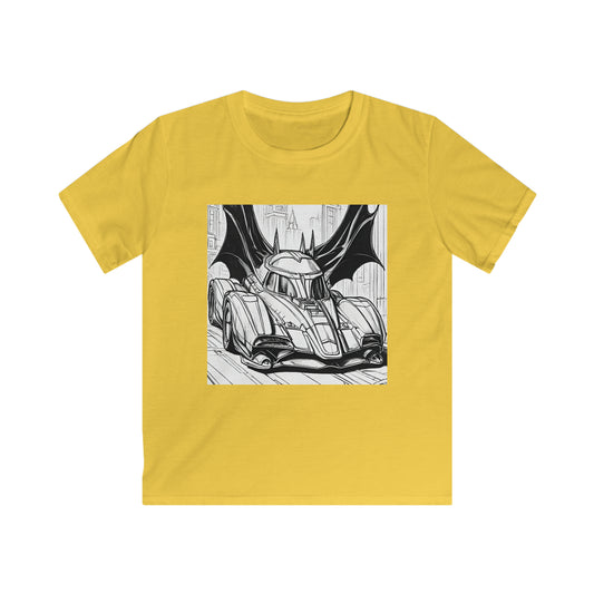 "Automobiliá de Chiroptera" Single Print Kids Softstyle Tee