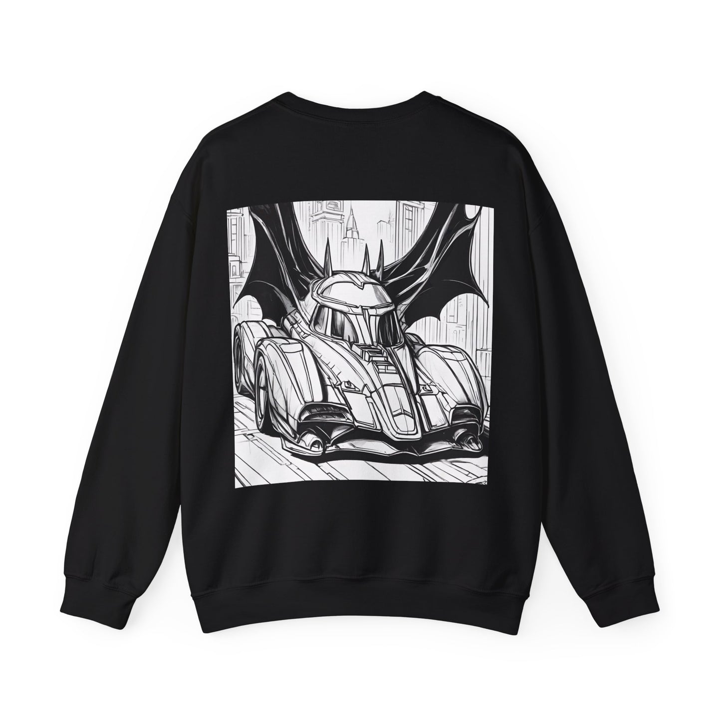 "Automobiliá de Chiroptera" Double Print Unisex Heavy Blend™ Crewneck Sweatshirt