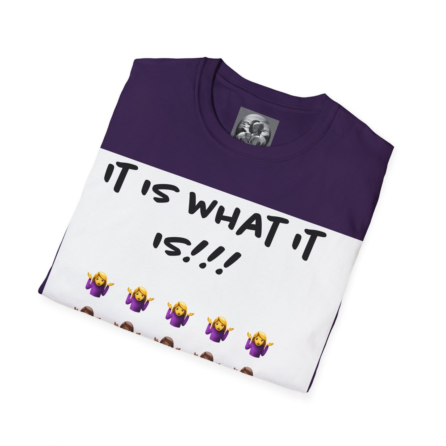 "It is what it is female" Single PrintUnisex Softstyle T-Shirt