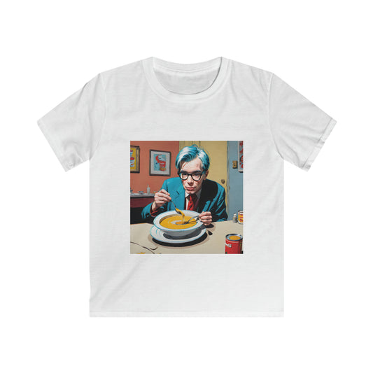 "Warhol: the abstract legend" Single Print Kids Softstyle Tee