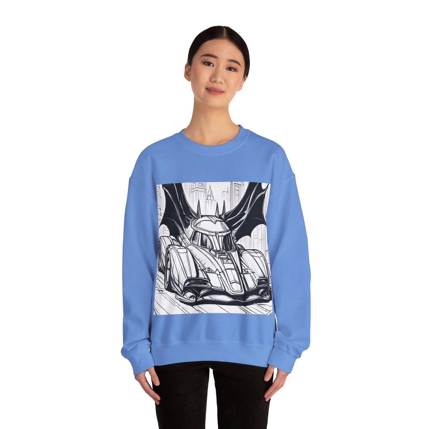 "Automobiliá de Chiroptera" Single Print Unisex Heavy Blend™ Crewneck Sweatshirt