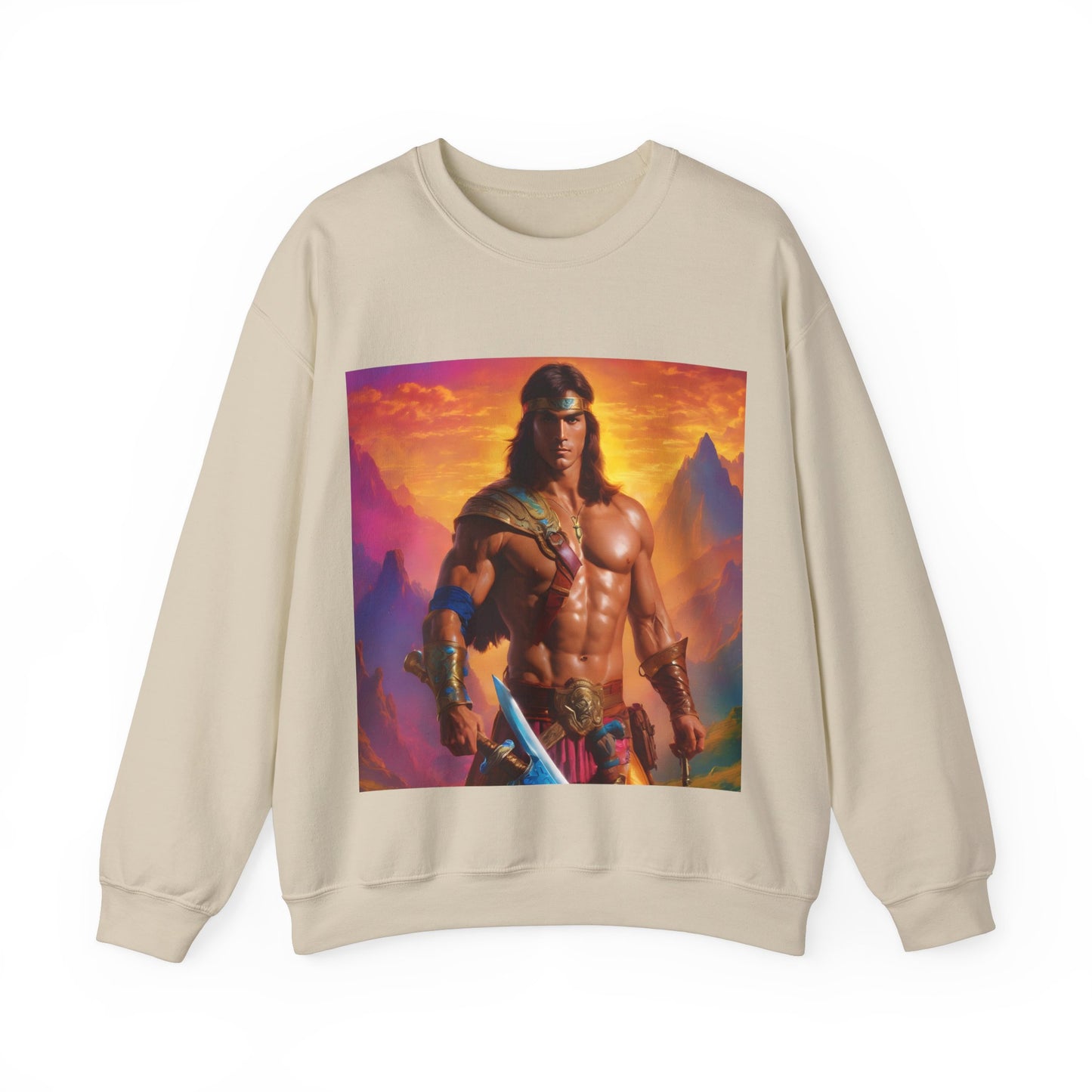 " Retro medical fantasy" Single Print Unisex Heavy Blend™ Crewneck Sweatshirt