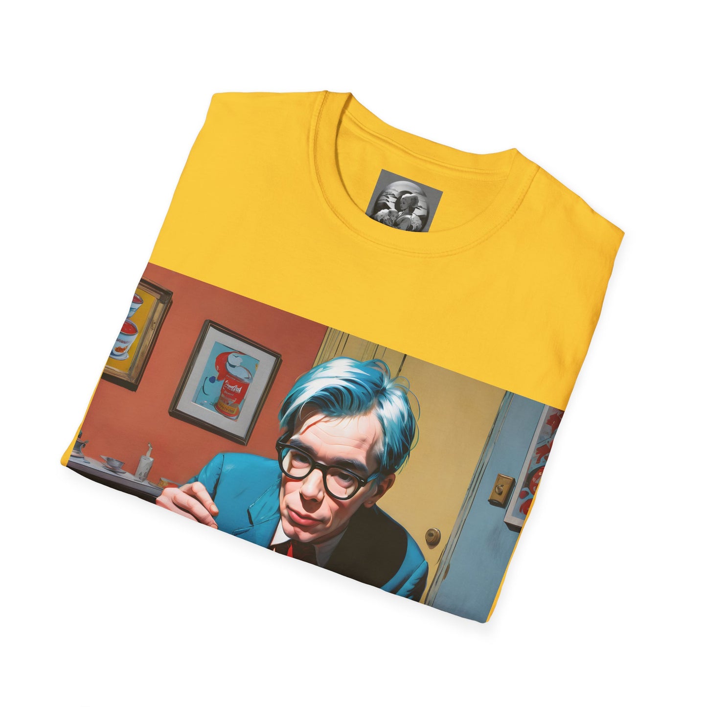 "Warhol: the abstract legend" Single Print Unisex Softstyle T-Shirt