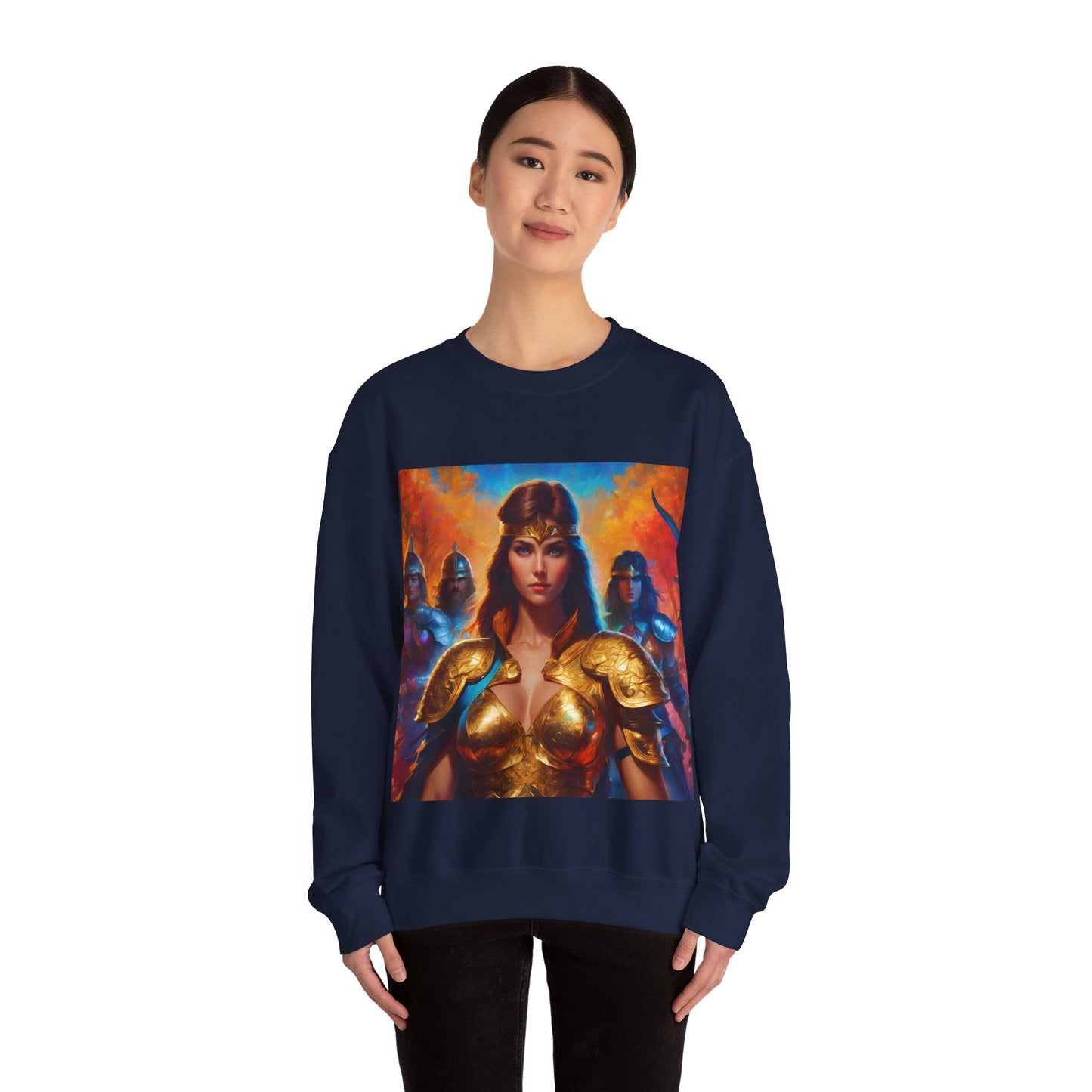 " Retro medical fantasy" Single Print Unisex Heavy Blend™ Crewneck Sweatshirt