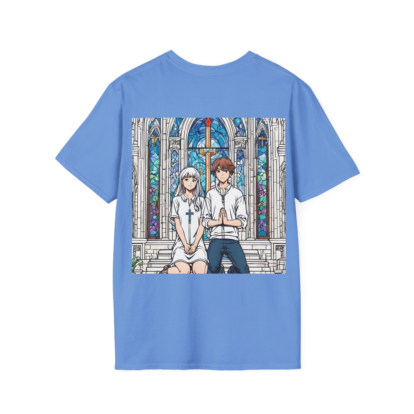 "In God we trust"  Double Print Unisex Softstyle T-Shirt