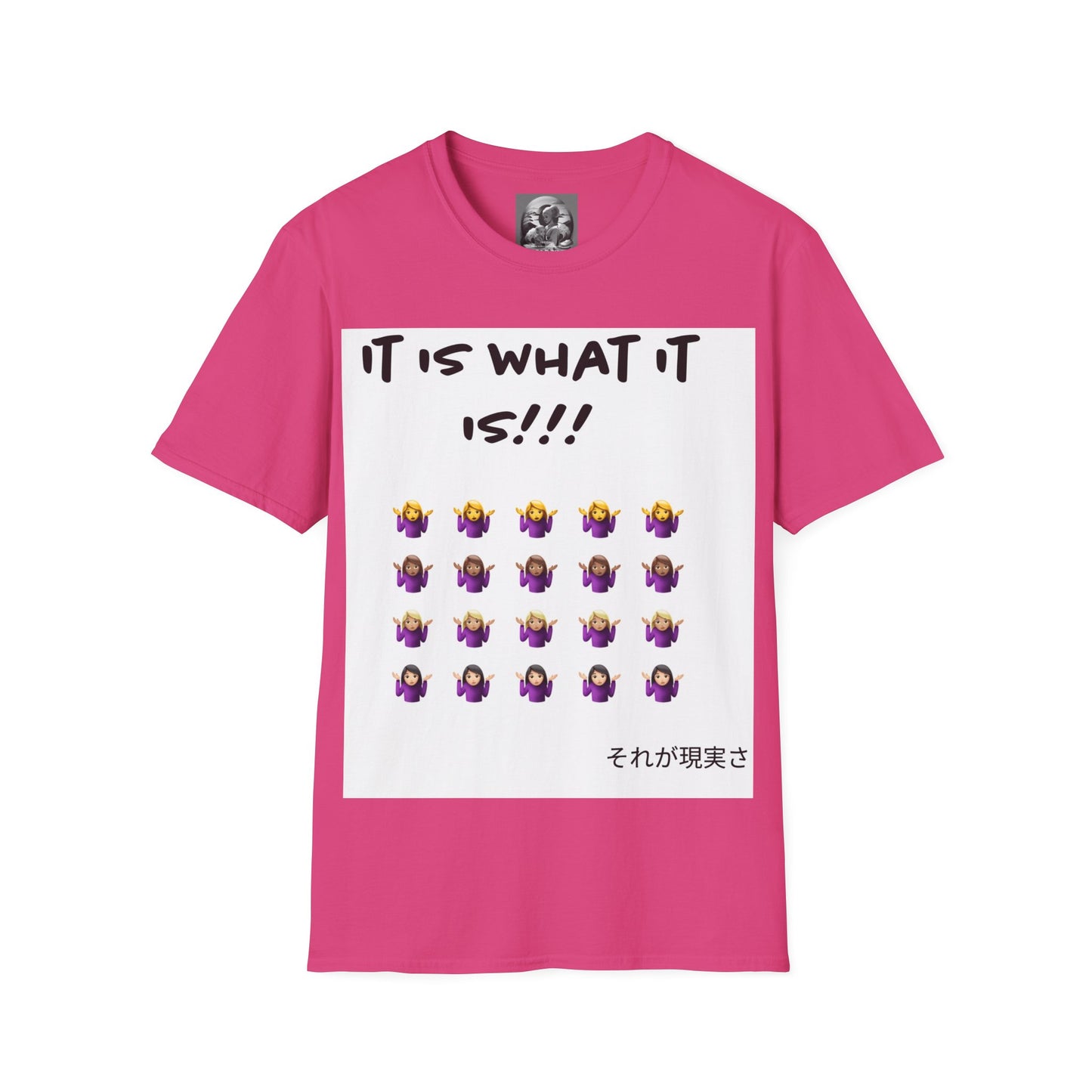 "It is what it is female" Single PrintUnisex Softstyle T-Shirt