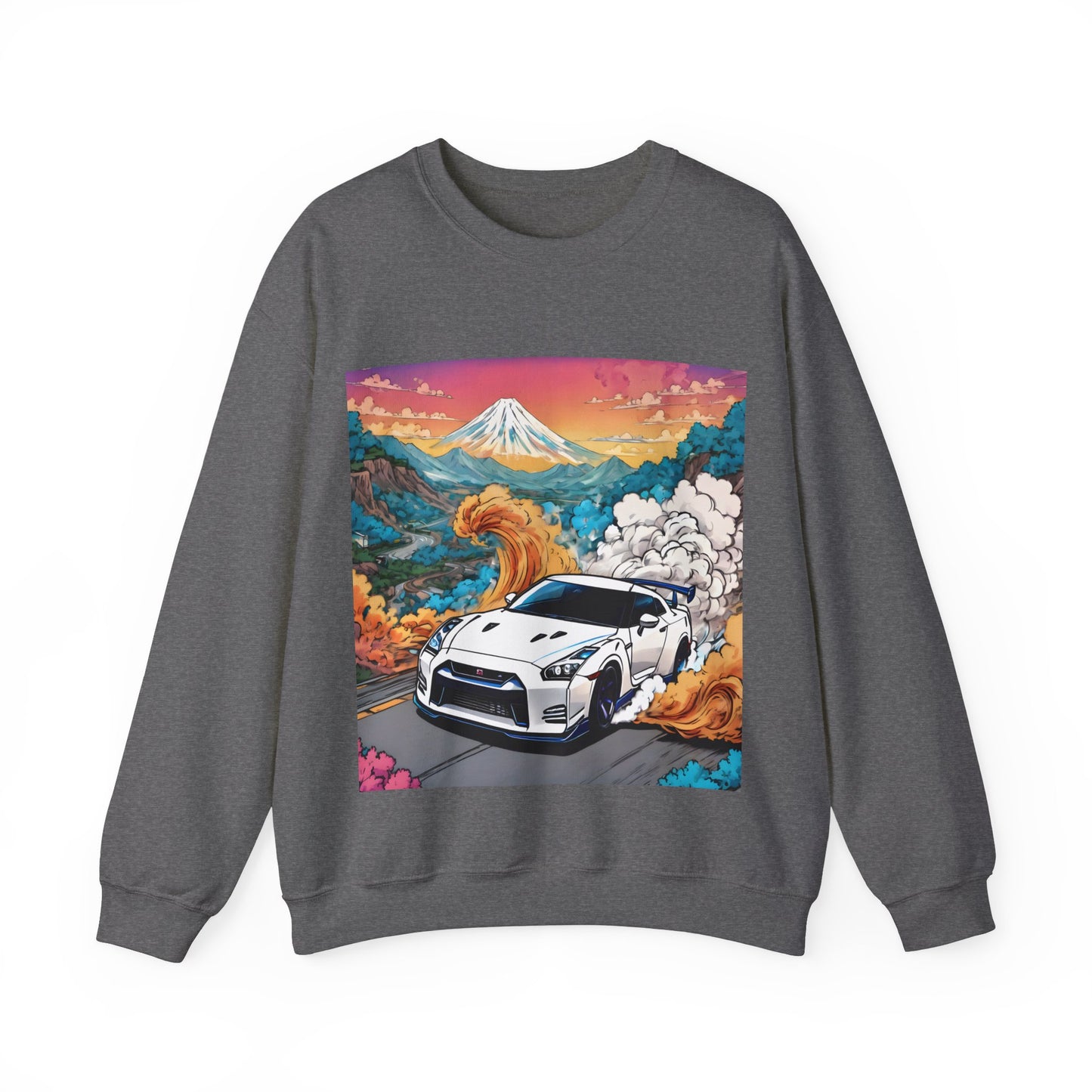 " Go, Go, Go Racing !!!!!!" Double Print Unisex Heavy Blend™ Crewneck Sweatshirt