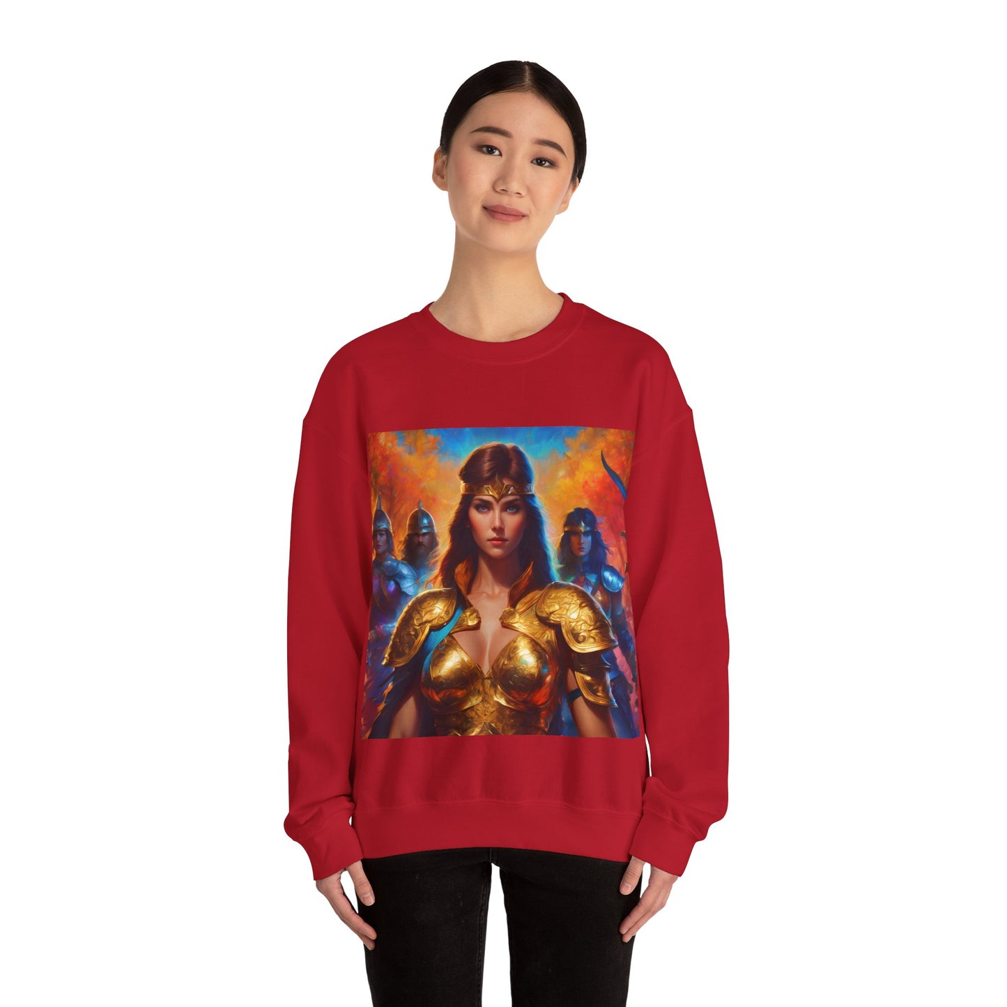 " Retro medical fantasy" Single Print Unisex Heavy Blend™ Crewneck Sweatshirt