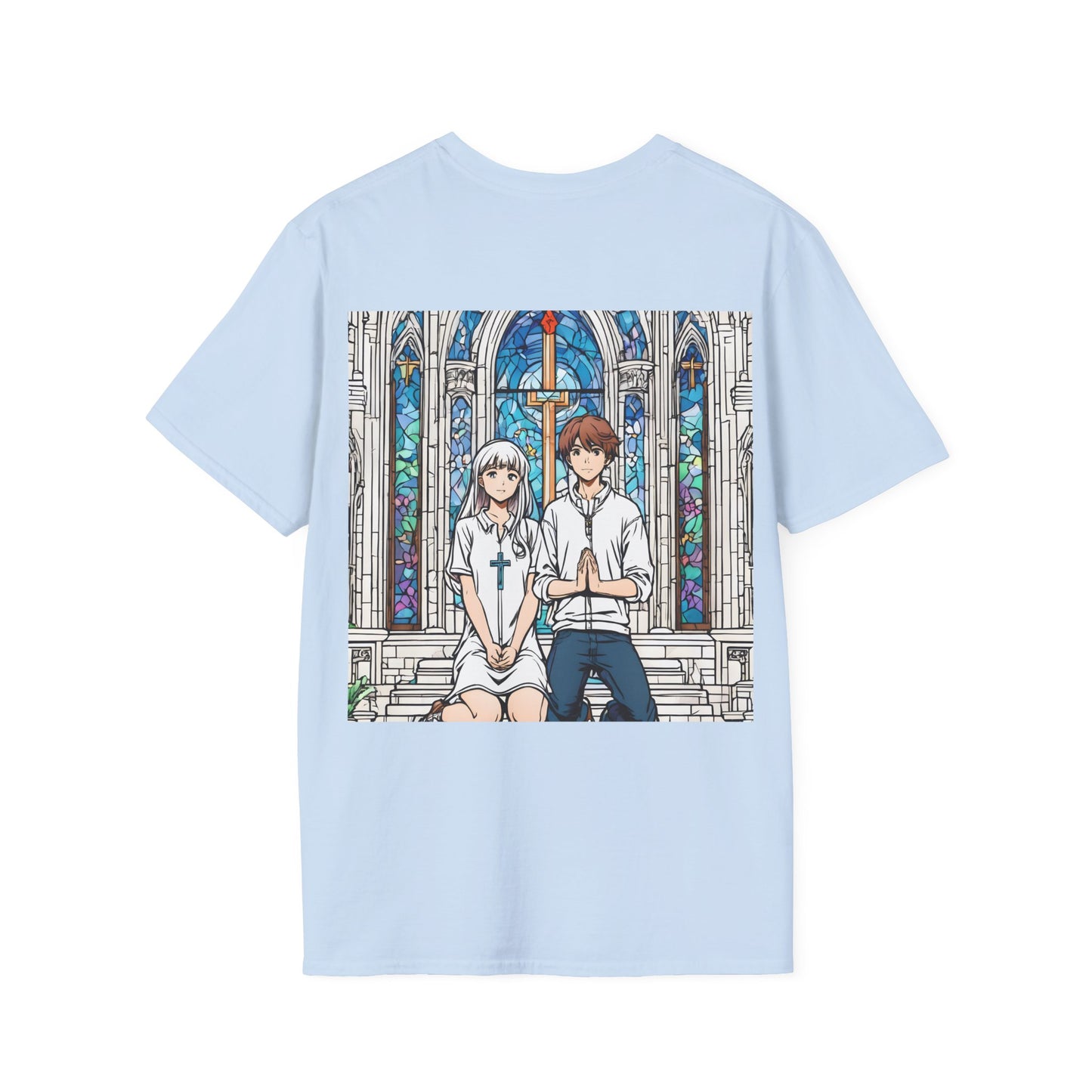 "In God we trust"  Double Print Unisex Softstyle T-Shirt