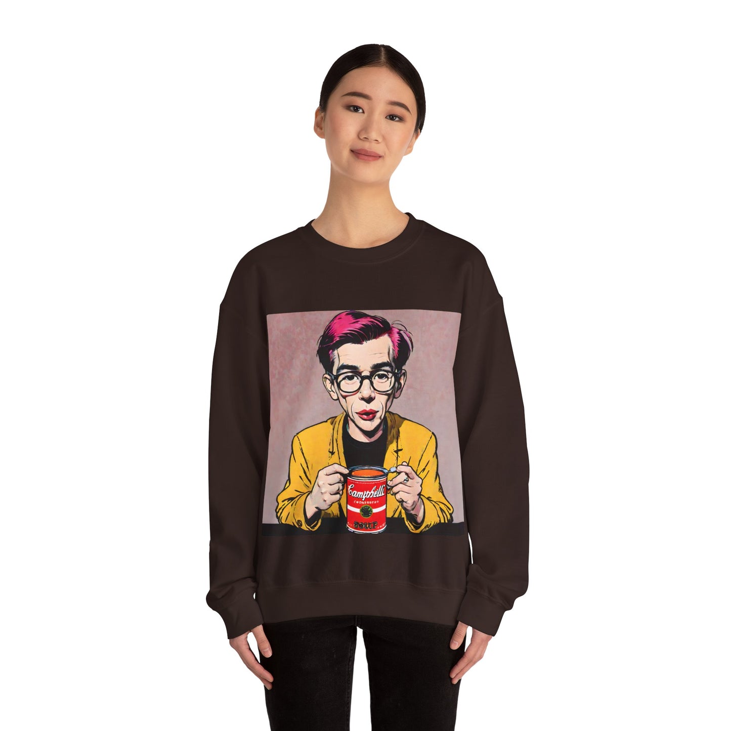 "Warhol: the abstract legend" Single Print Unisex Heavy Blend™ Crewneck Sweatshirt