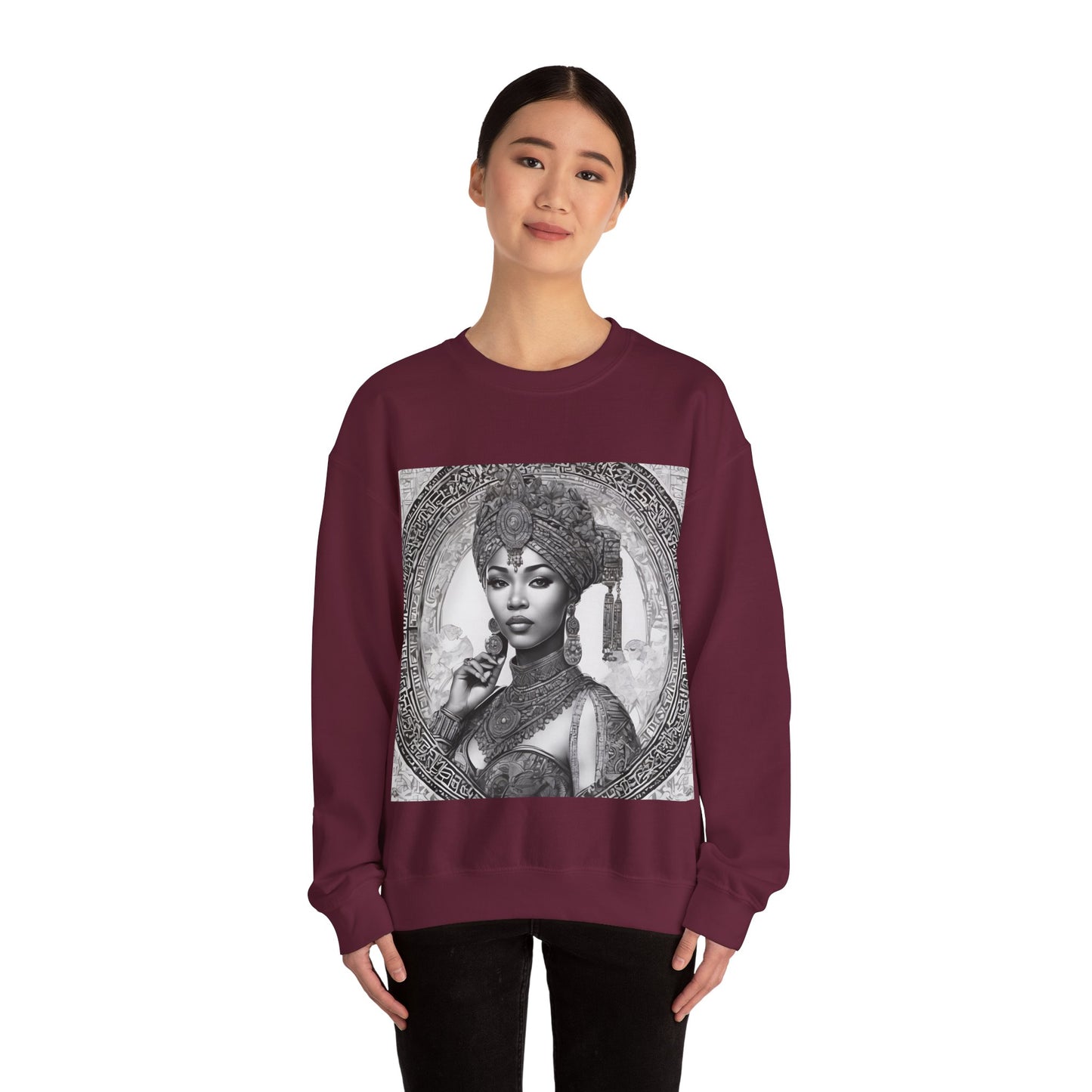 "Queen of Heritage" Unisex Heavy Blend™ Crewneck Sweatshirt