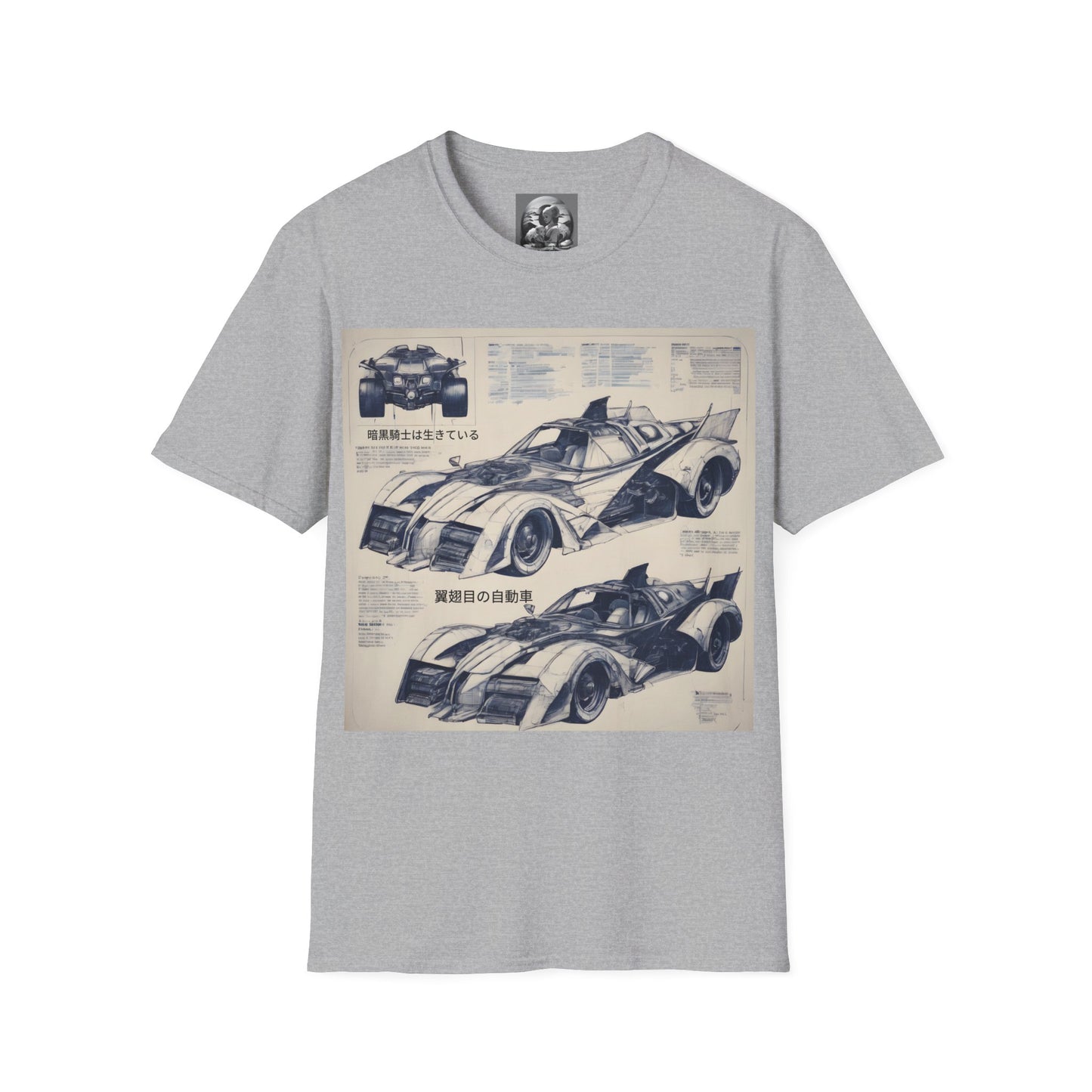 "Automobiliá de Chiroptera" Double Print Unisex Softstyle T-Shirt